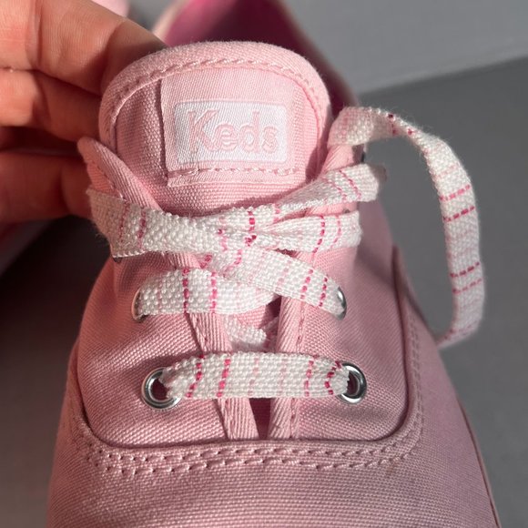 Keds Canvas Lace Ups in Baby Pink - Picture 6 of 8